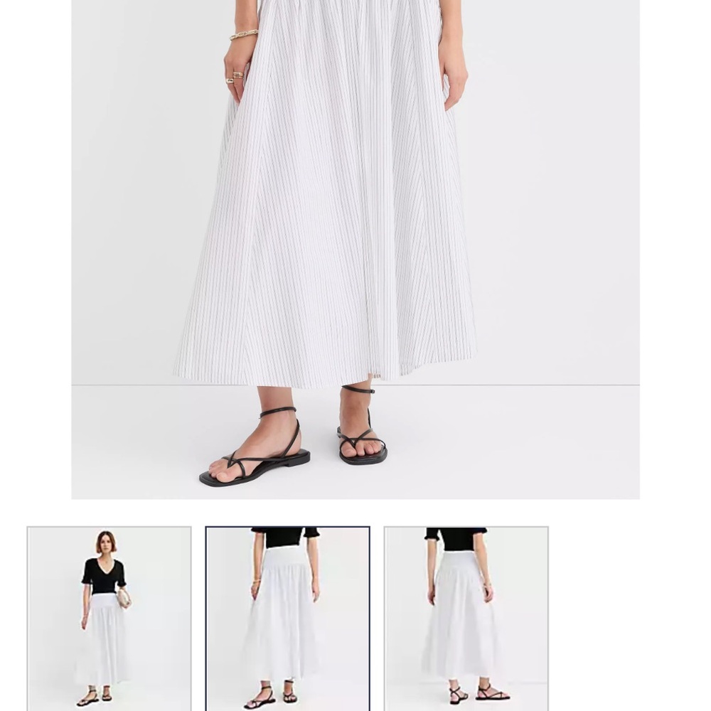 Brand new Loft Lightweight White Maxi Skirt - Elegant Everyday Style - Picture 2 of 4